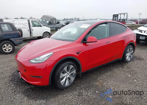 2022 Tesla Model Y Long Range Dual Motor All-Wheel Drive from USA, damaged, VIN 7SAYGDEE3NF461831